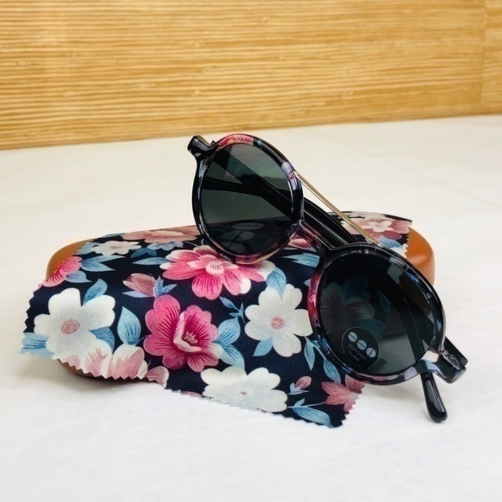 KOMONO Vivien Floral Sunglasses (NEW) πΆπ΄ round - Picture 4 of 16